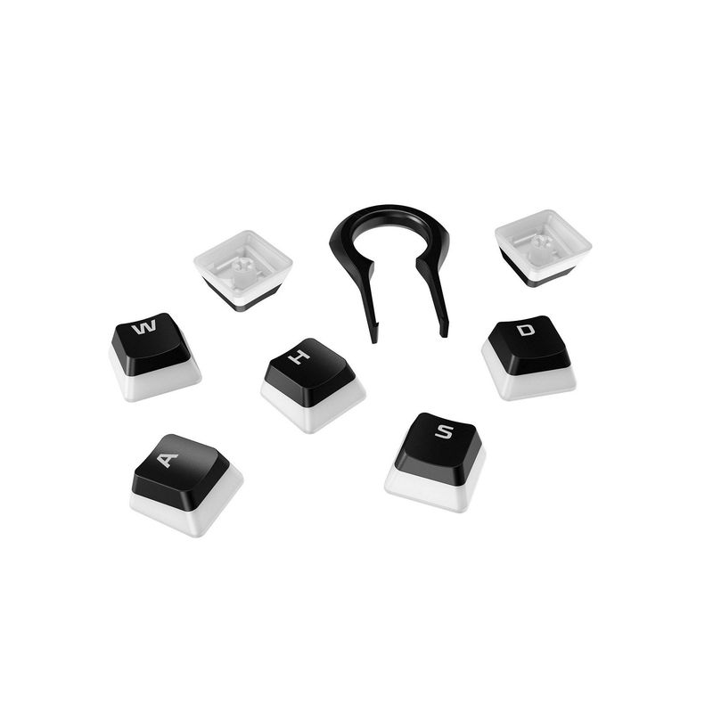HYPERX - Kit Teclas Hyperx Pudding Keycaps para teclados mecánicos Negro