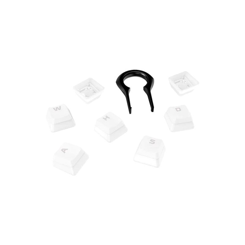 HYPERX - Kit Teclas Hyperx Pudding Keycaps para teclados mecánicos Blanco