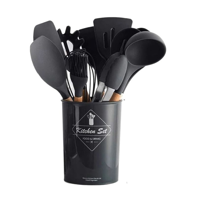 GENERICO - Set Cocina 12 Pcs Silicona Antiadherentes Gastronomicos