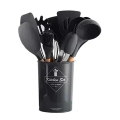 GENERICO - Set Cocina 12 Pcs Silicona Antiadherentes Gastronomicos