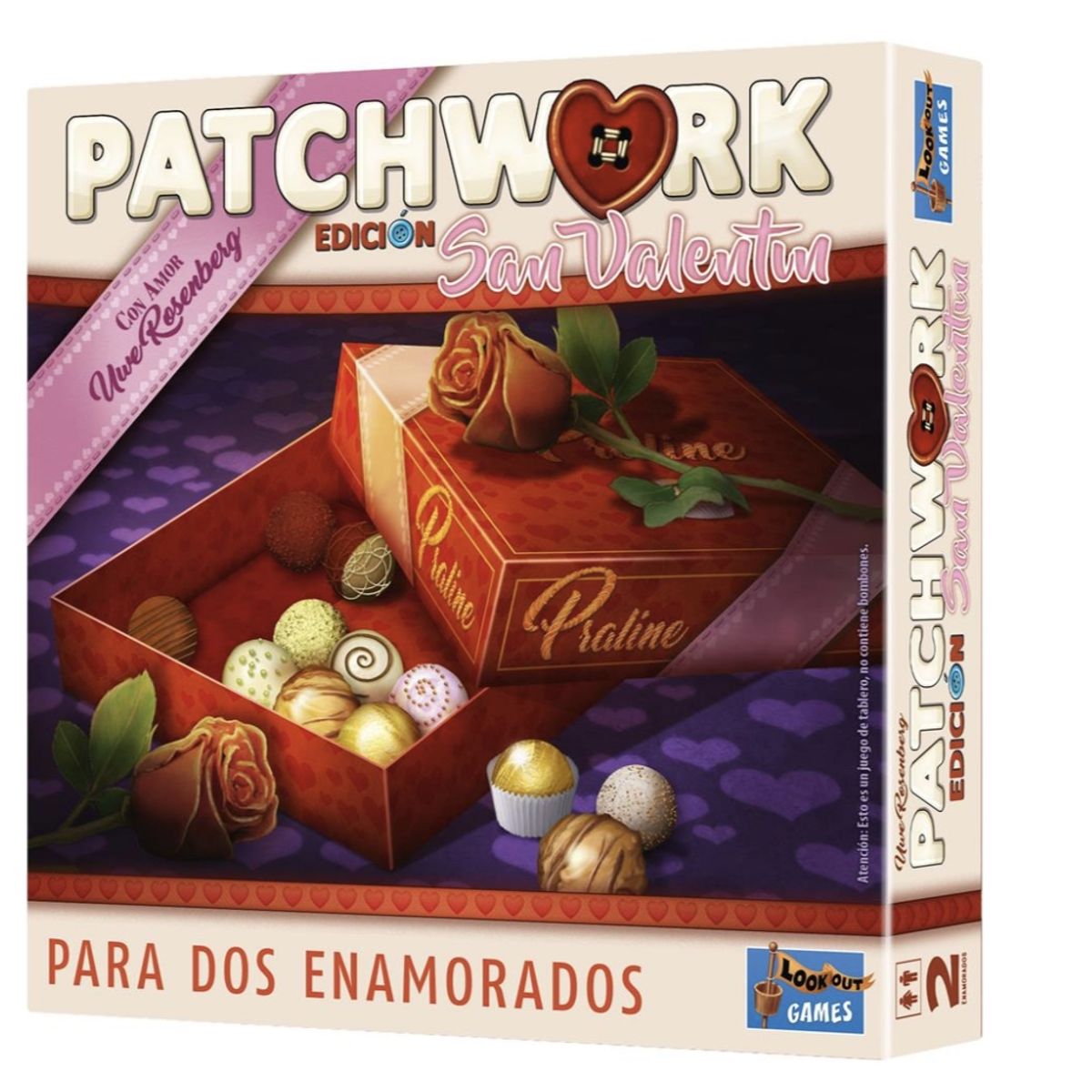 EDGE ENTERTAINMENT - Patchwork San Valentín - Juego de Mesa - En Español