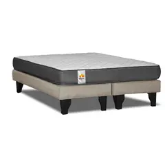 INNOVAMUEBLES - CAMA EUROPEA BD SILVER 2 PL BEIGE
