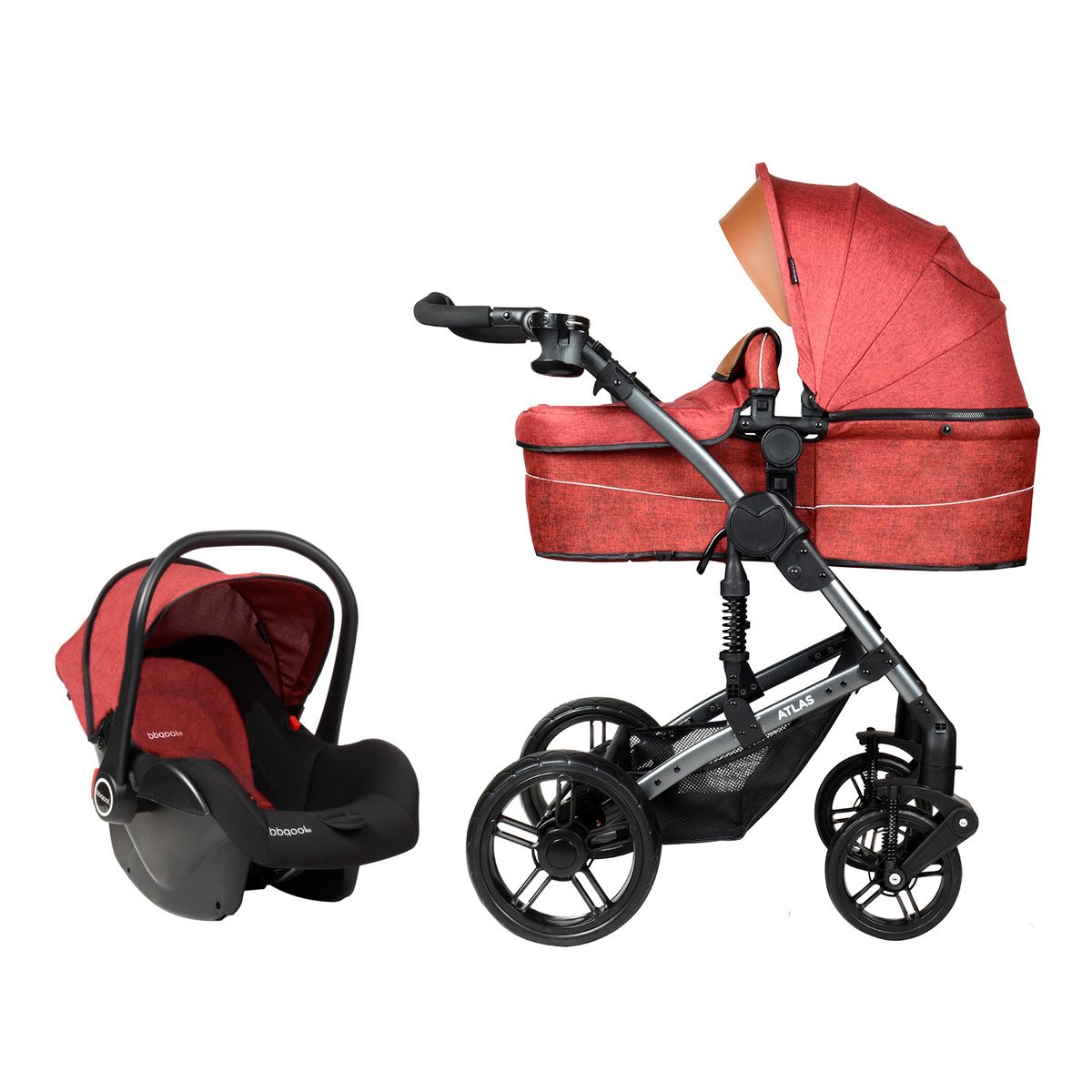 BBQOOL - Coche Travel System Atlas Red