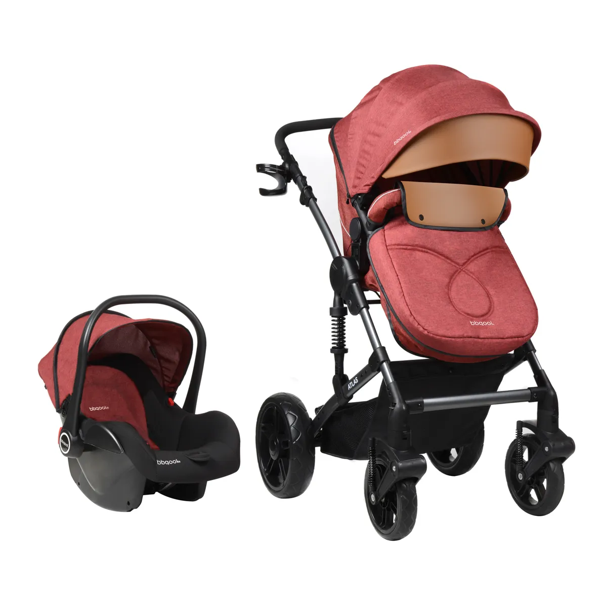 BBQOOL - Coche Travel System Atlas Red