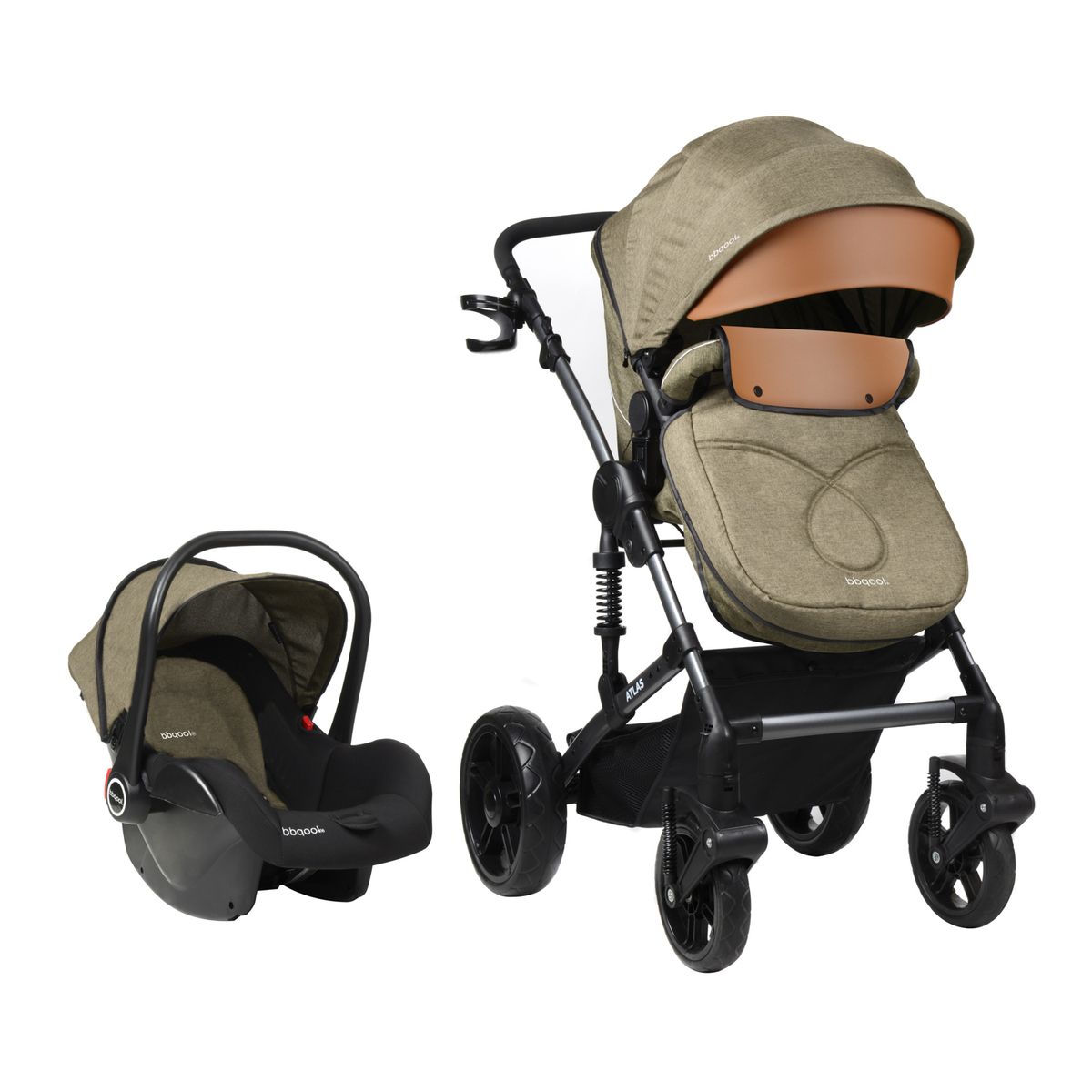 BBQOOL - Coche Travel System Atlas Green