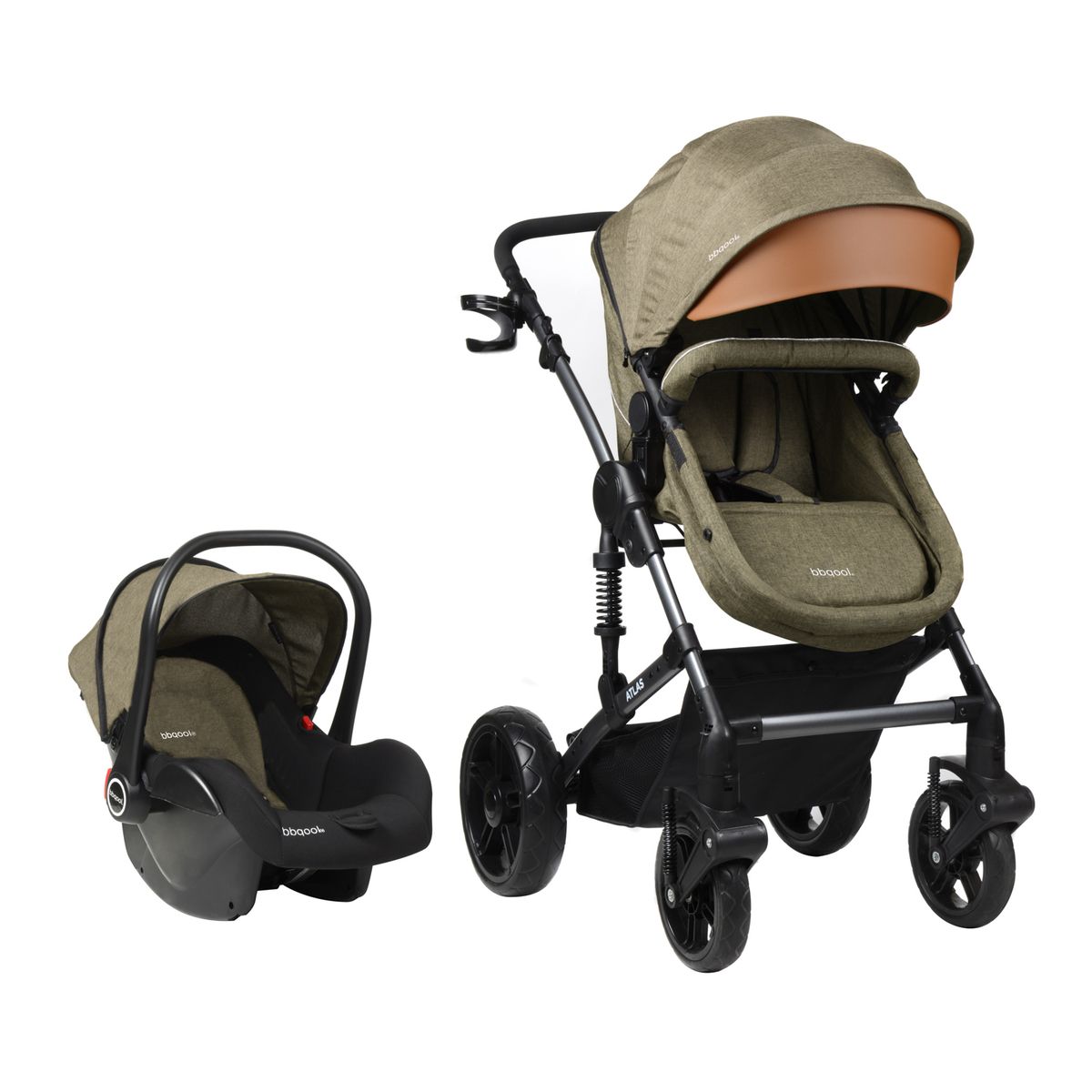 BBQOOL - Coche Travel System Atlas Green