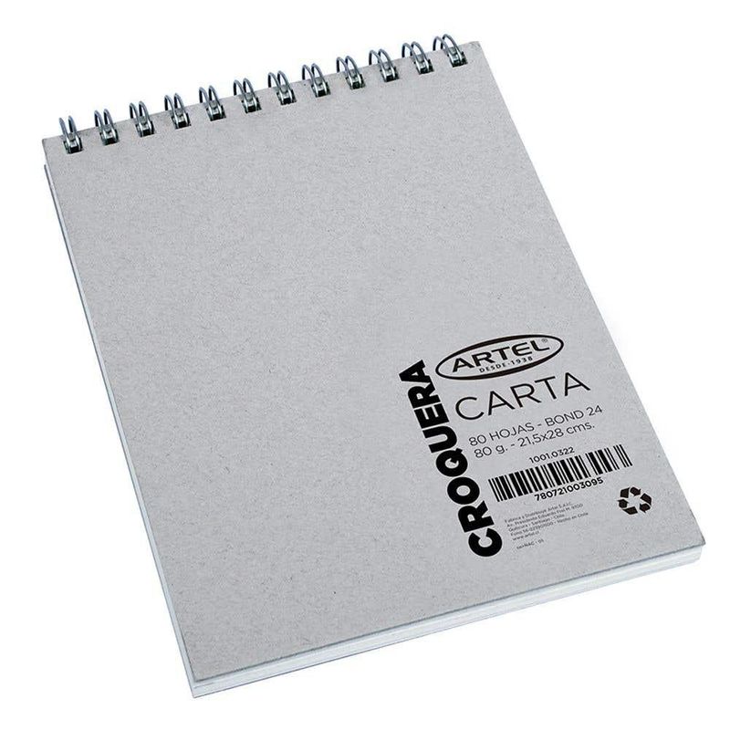ARTEL - CROQUERA BOND 80 H Carta 21,5 x 28 cm