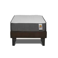 INNOVAMUEBLES - CAMA EUROPEA SILVER 1 PL CHOCOLATE