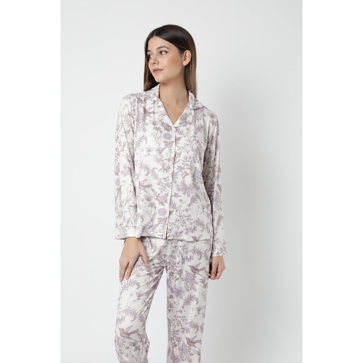 LA PIJAMERIA - Pijama Alessandra Toile Lila