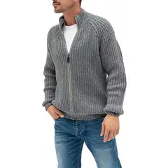 BLWOENS - Suéter casual de moda para hombres - Gris