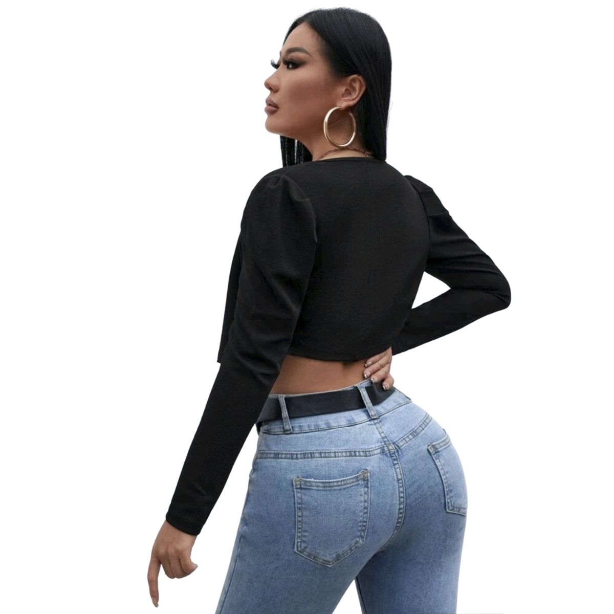 GENERICO - TAPADO BOLERO CHAL MANGA LARGA MODELO T003