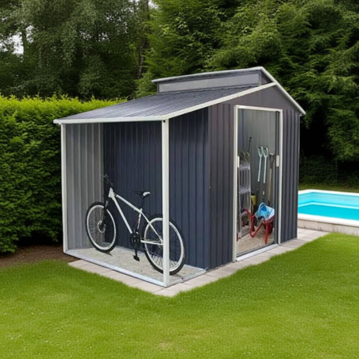 IGPRO - Bodega de Jardín Deluxe 2 en 1 3,78 m2.