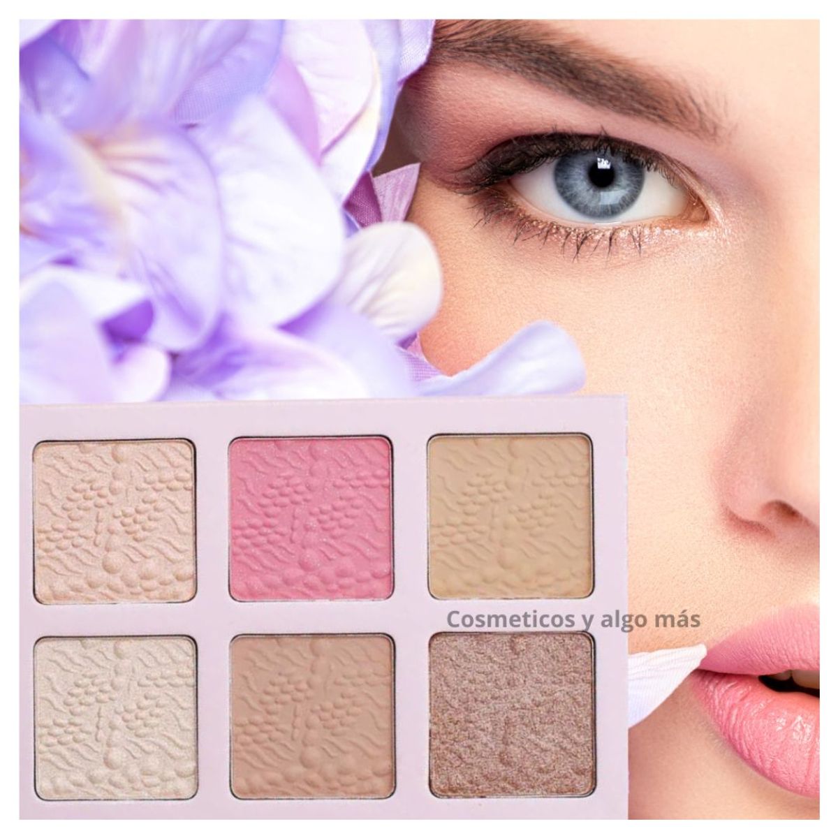 GENERICO - Paleta Mix de iluminadores rubor y contorno en polvo