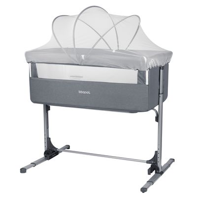 Imagen 2 del producto Cuna Colecho Mecedora Mosquitero Next2Us Grey + Colchón