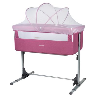 Imagen 2 del producto Cuna Colecho Mecedora Mosquitero Next2Us Pink + Colchón