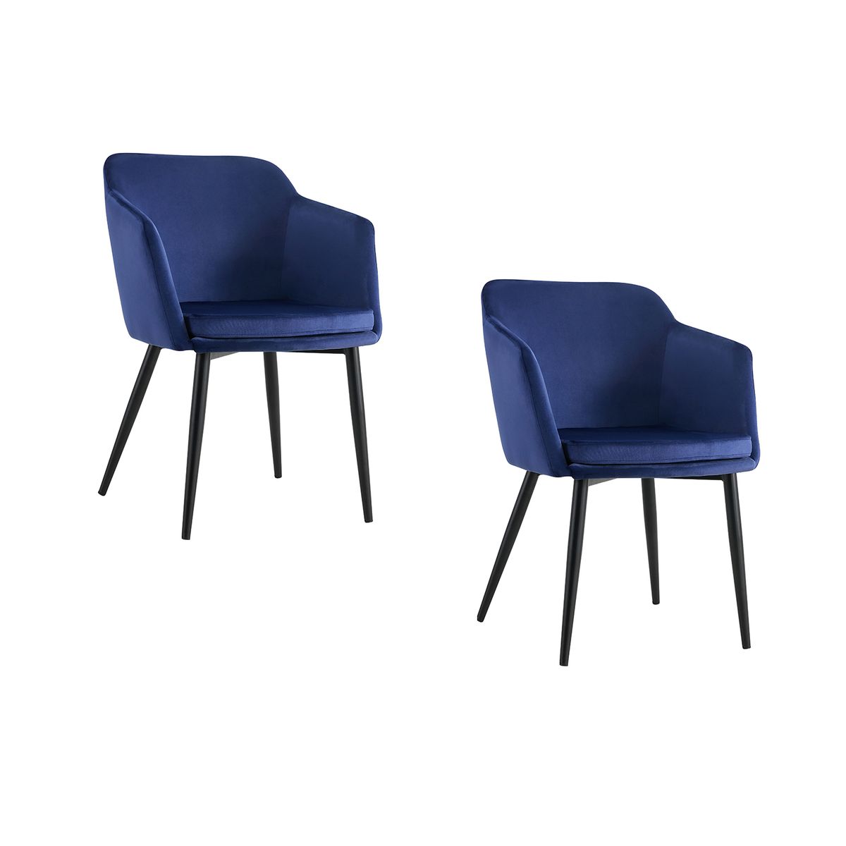 NOVAHUS - Pack 2 Sillas de Comedor Bogotá Azul