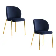 NOVAHUS - PACK 2 SILLA COMEDOR CARTAGENA AZUL