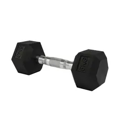 ATLETIS - Mancuerna Hexagonal 5 Kg Negro