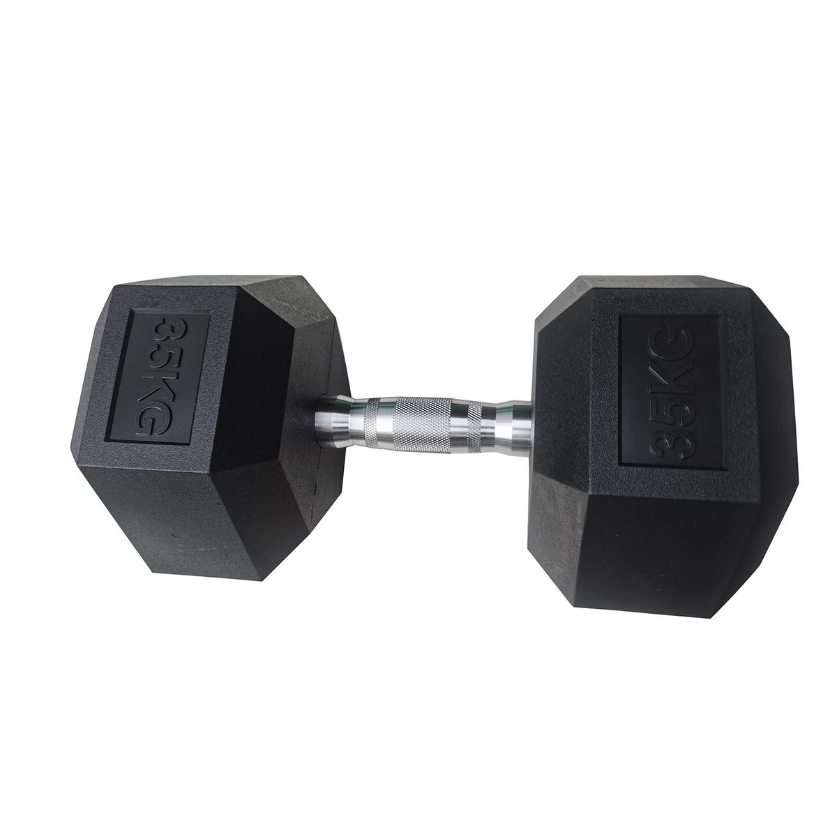 ATLETIS - Mancuerna Hexagonal 35 Kg Negro