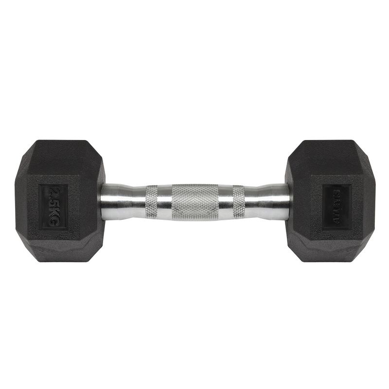 ATLETIS - Mancuerna Hexagonal 2.5 Kg Negro