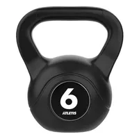 Kettlebell Mancuerna Pesa Rusa Cemento 6 Kg Negro