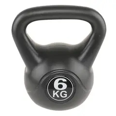 ATLETIS - Kettlebell Mancuerna Pesa Rusa Cemento 6 Kg Negro