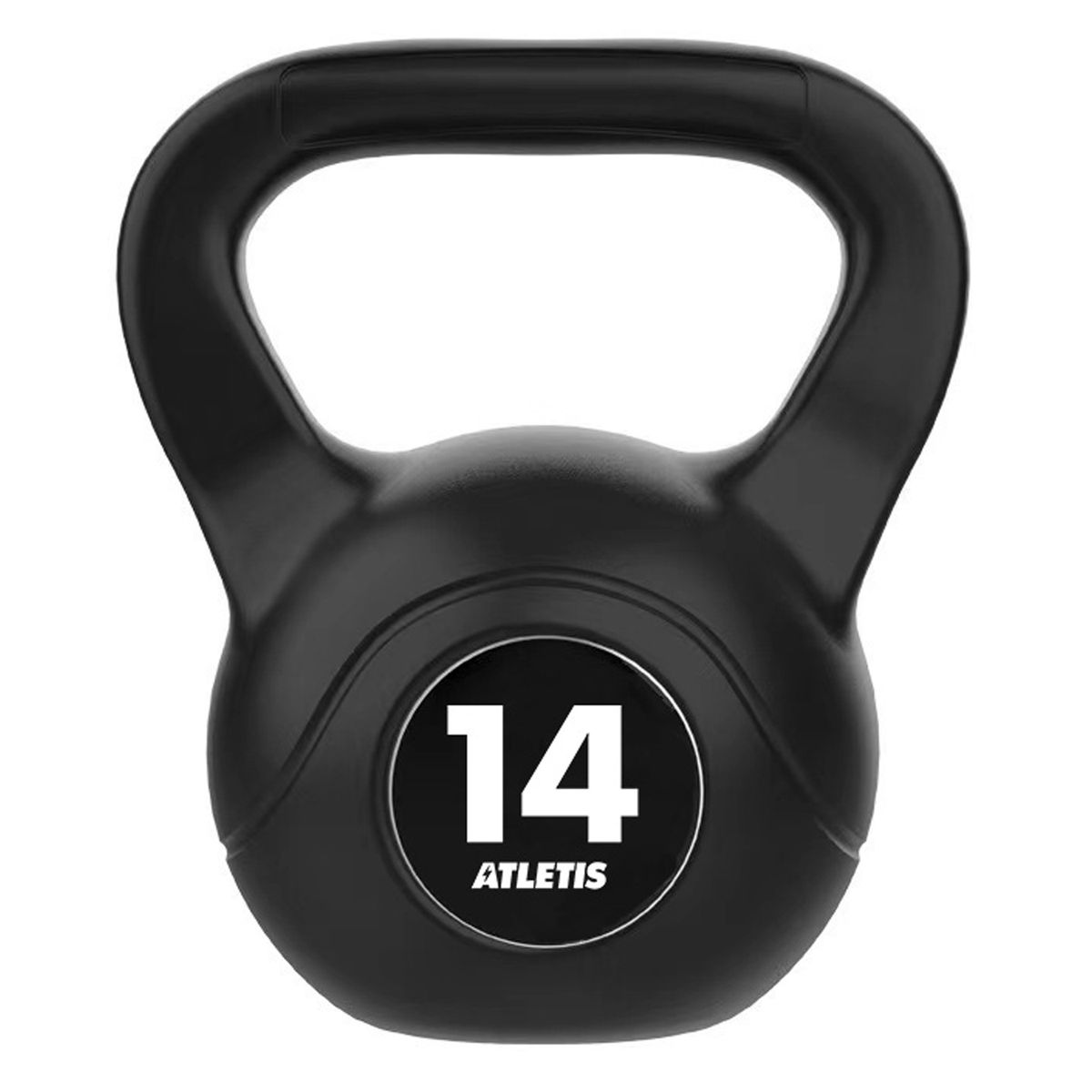 ATLETIS - Kettlebell Mancuerna Pesa Rusa Cemento 14 Kg Negro