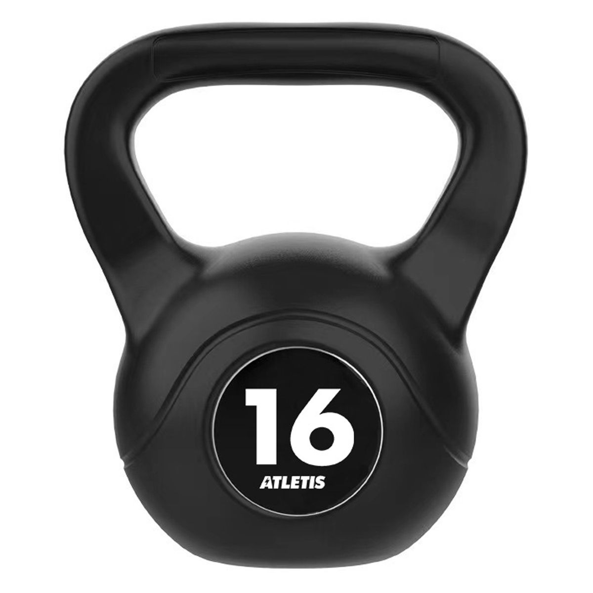 ATLETIS - Kettlebell Mancuerna Pesa Rusa Cemento 16 Kg Negro