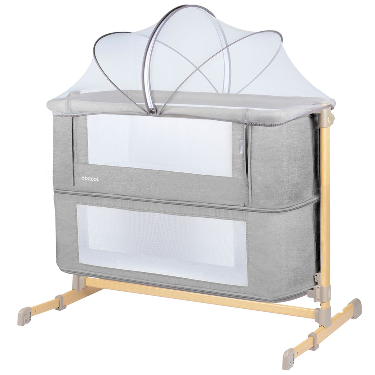 BBQOOL - Cuna Colecho Aura Grey