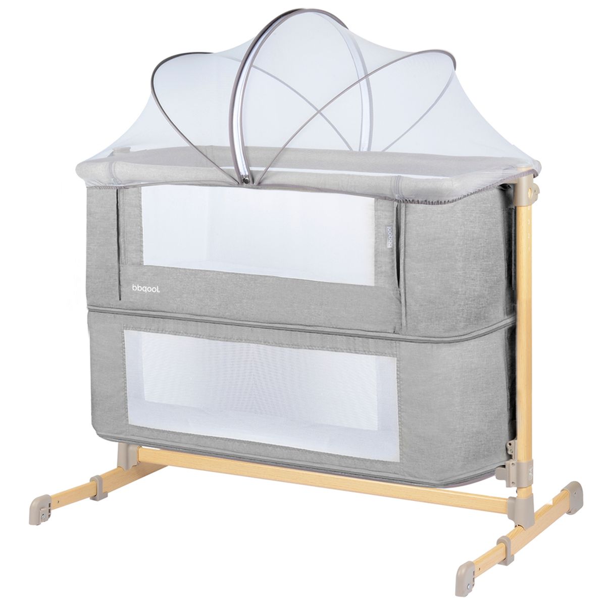 BBQOOL - Cuna Colecho Aura Grey