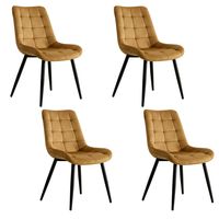 Pack 4 Sillas de Comedor Cucuta Café