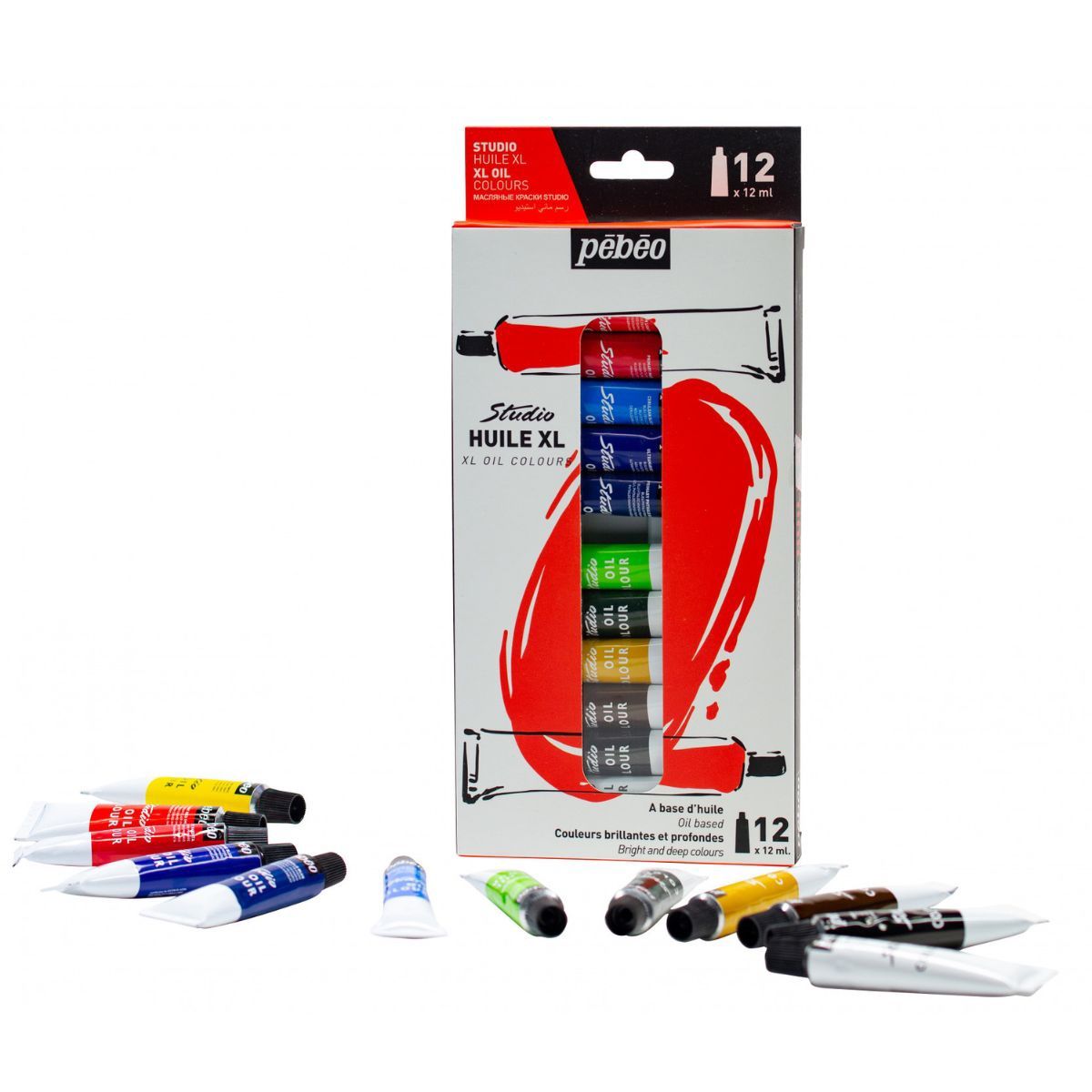 PEBEO - Set 12 Pinturas de Óleo 12ml Pebeo