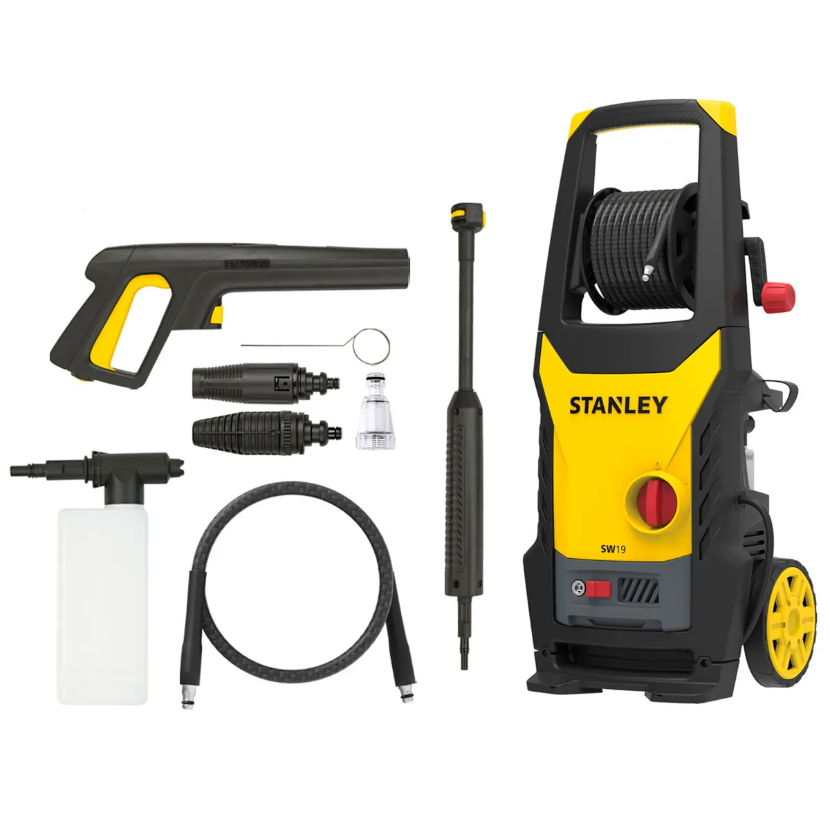 STANLEY - Hidrolavadora 1900W + 8 accesorios STANLEY SW19-CH