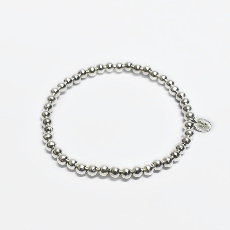 ROSETT - Pulsera pellet elasticada Plata 925