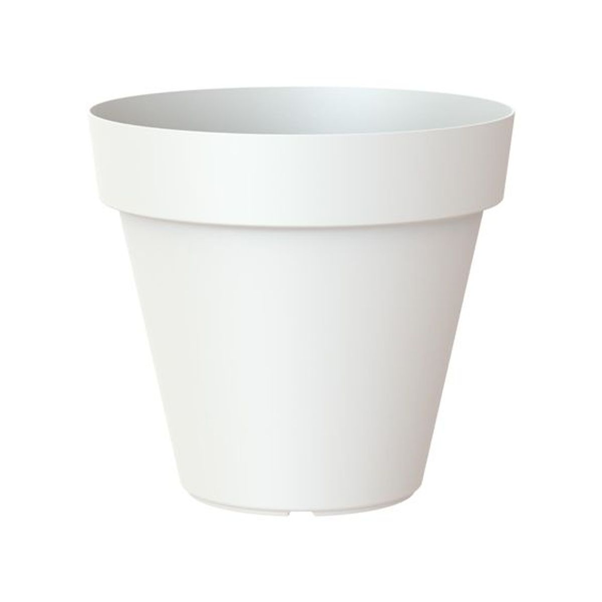 EURO3PLAST - Macetero de plástico con plato 80x71 cm blanco