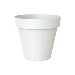 EURO3PLAST - Macetero de plástico con plato 80x71 cm blanco