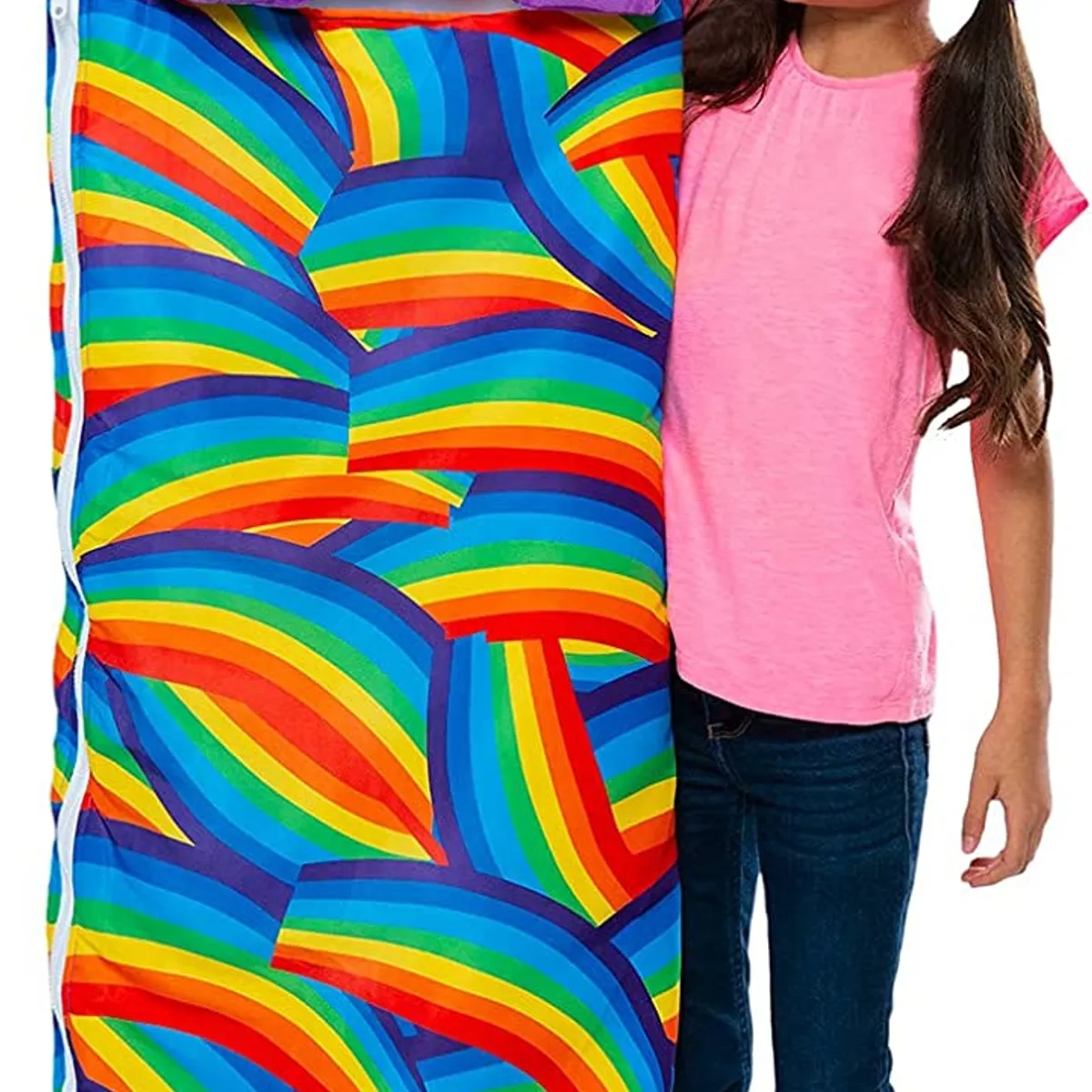 GENERICO - Saco de dormir con almohada acogedor cómodo talla S,  BLANCO