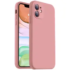 JOIGO - Carcasa Para iPhone 11 Goma Color Rosado.