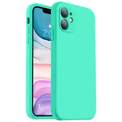 JOIGO - Carcasa Para iPhone 11 Goma Color Turquesa