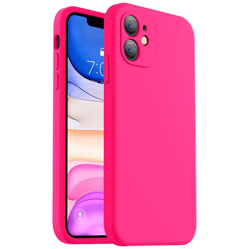 JOIGO - Carcasa Para iPhone 11 Goma Color Fucsia
