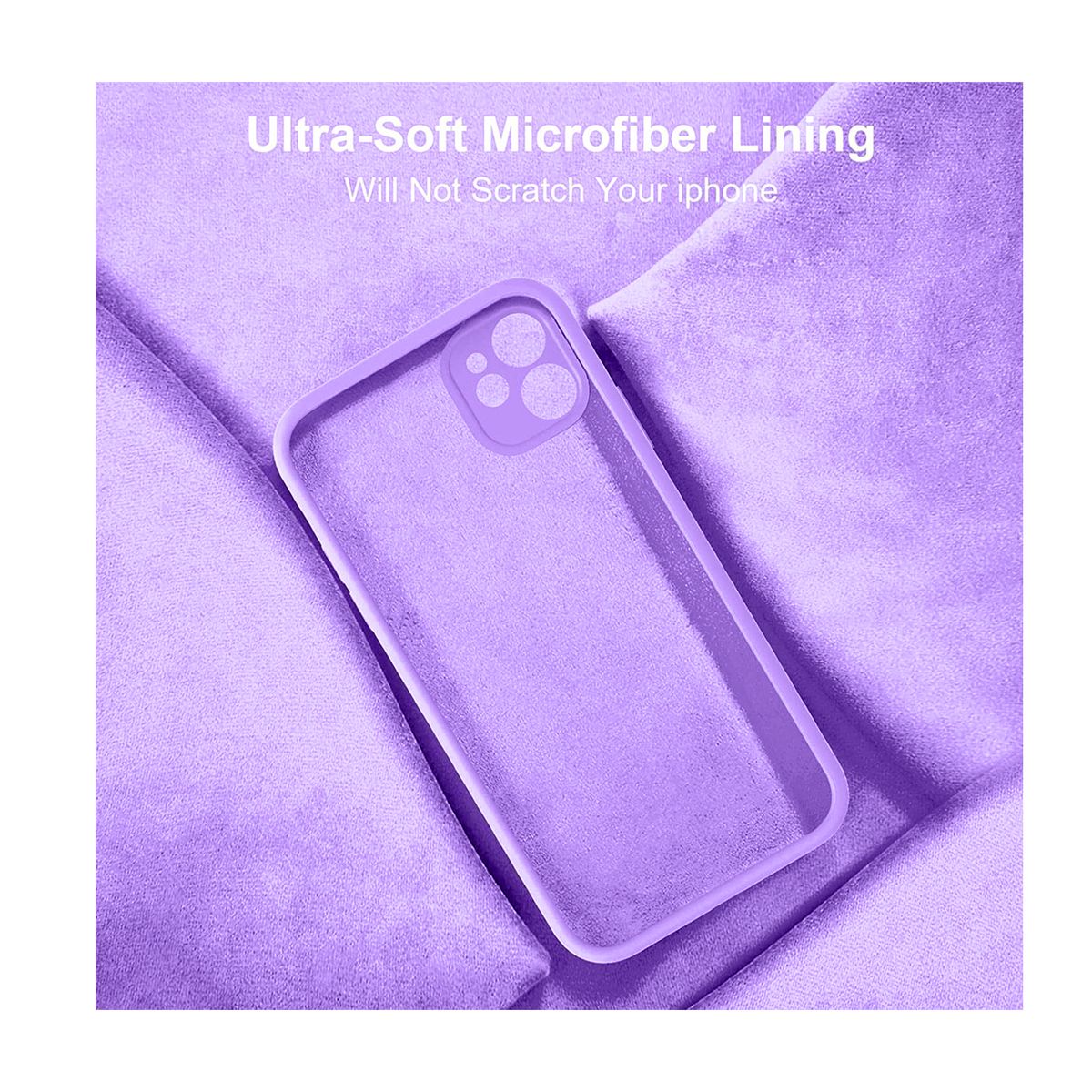 JOIGO - Carcasa Para iPhone 11 Goma Color Lila