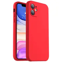 JOIGO - Carcasa Para iPhone 11 Goma Color Rojo