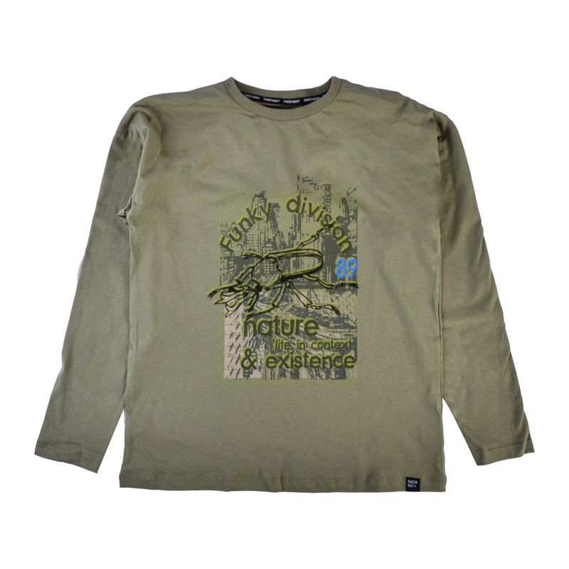 PILLIN - Polera Manga Larga Niño Verde Pillin PILLIN