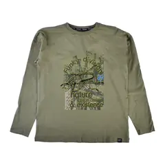 PILLIN - Polera Manga Larga Niño Verde