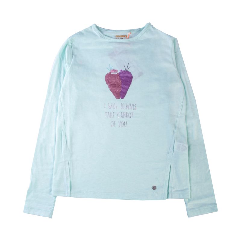 PILLIN - Polera Manga Larga Niña Menta Pillin PILLIN