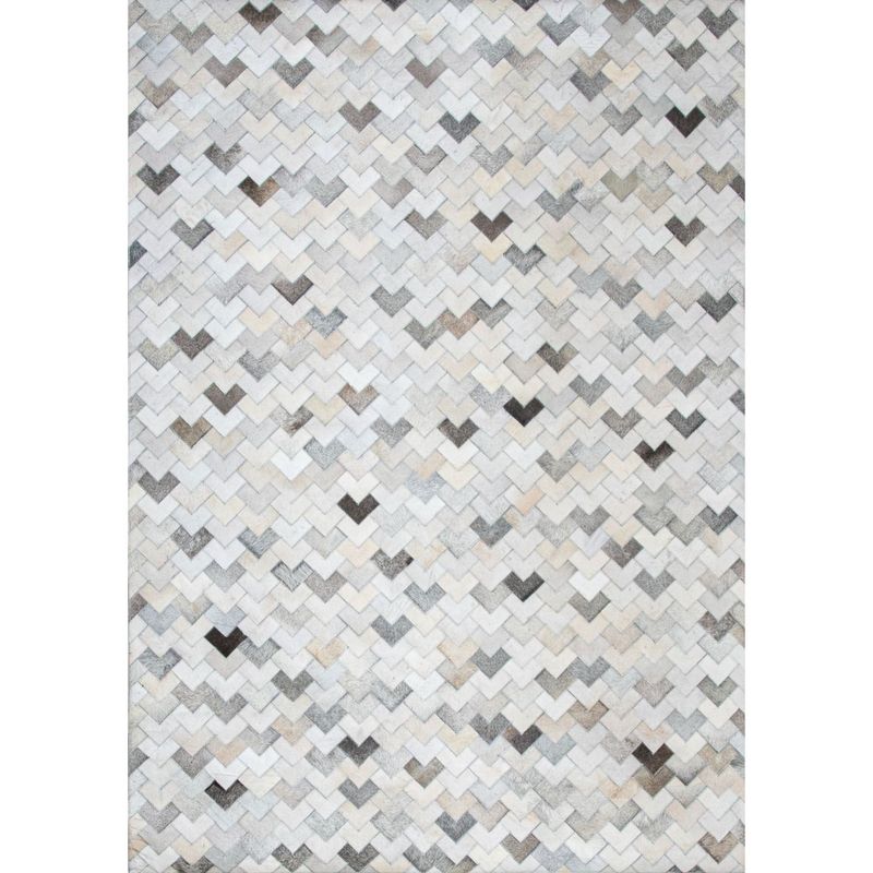 BAZHARS - Alfombra 140X200 cm Patch Cuero Ansa F9 Bazhars