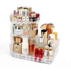 GENERICO - Cosmetiquero Acrílico Organizador De Maquillajes Giratorio