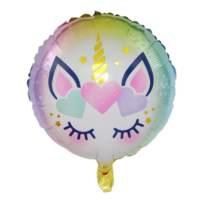 GENERICO - Globos unicornio feliz cumpleaños globo individual