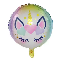 GENERICO - Globos unicornio feliz cumpleaños globo individual
