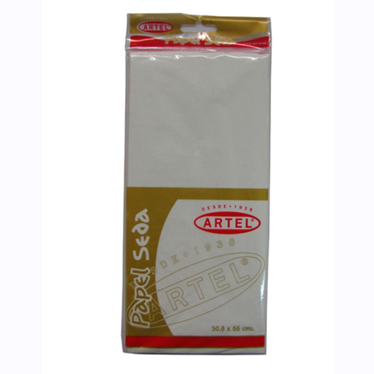 ARTEL - 10 Pliegos Papel Seda Blanco 50X66cm. Artel